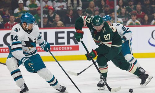 Kirill Kaprizov’s hat trick lifts Wild to desperate win over Sharks