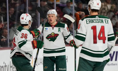 Short-handed Wild have enough to beat Coyotes