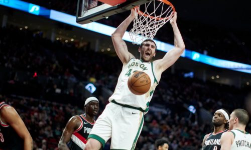 Celtics reach 50 wins for third consecutive season with easy victory over Blazers