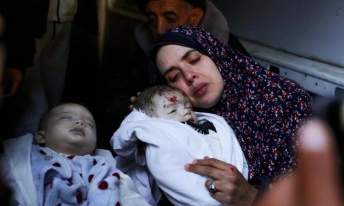 After 10 years of trying, a Palestinian woman had twins. An Israeli strike killed them both