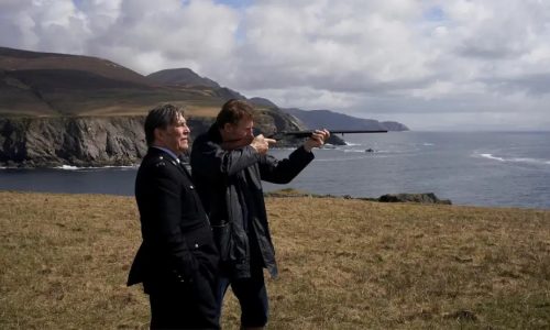 Liam Neeson takes aim ‘In the Land of Saints and Sinners’