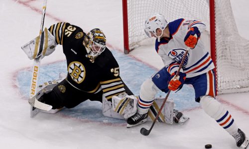 Bruins lose late lead, game to Edmonton in OT, 2-1