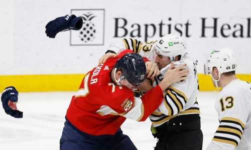 Bruins come back again and again to beat Panthers, 4-3