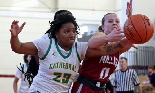 Cathedral steamrolls past Millis and into the Div. 4 girls hoop final