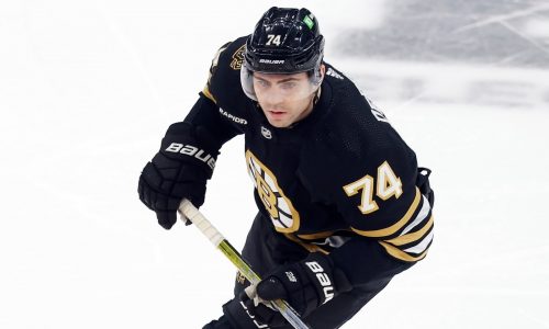 Bruins notebook: Jake DeBrusk breathing easier