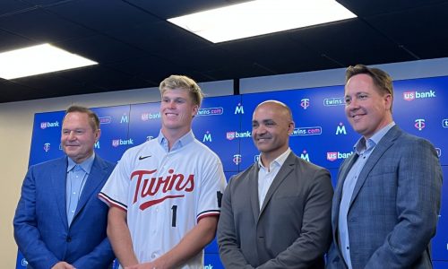 Twins rule top prospect Walker Jenkins out of Spring Breakout with quad injury