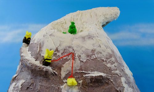 This Peeps artist went to the roof for his diorama (don’t try this at home, Peeps)