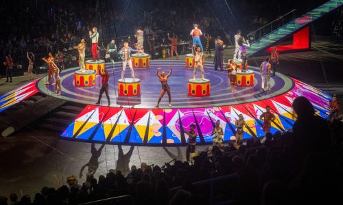 A new-look circus sends in the clowns, but loses the face paint