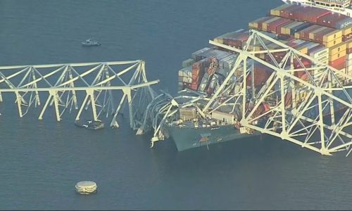 Cargo ship hits Baltimore’s Key Bridge, bringing it down