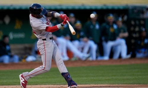 Hapless Athletics commit five errors in Red Sox 9-0 win