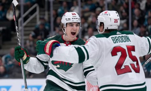 Rookies help Wild to rout Sharks in San Jose