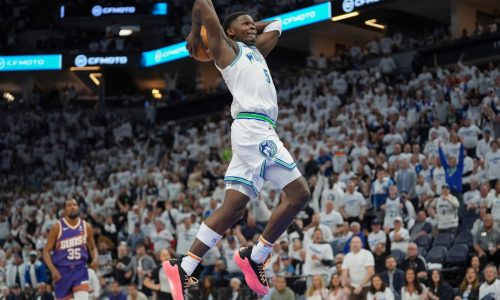 Anthony Edwards musters more postseason magic in Timberwolves’ Game 1 win