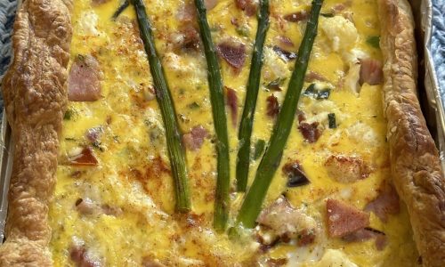 Mary Ann Esposito’s spring ham & veggie quiche