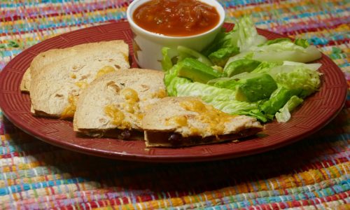 Stacked Goat Cheese Quesadillas a weeknight winner