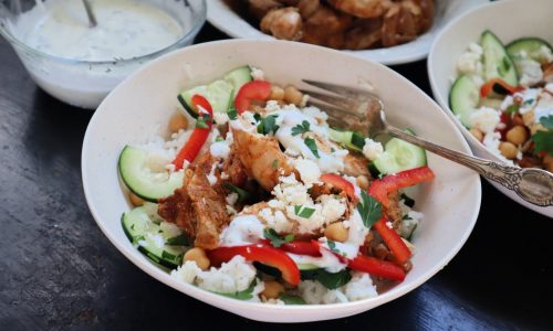 Chicken Shawarma in a bowl healthy & delicious