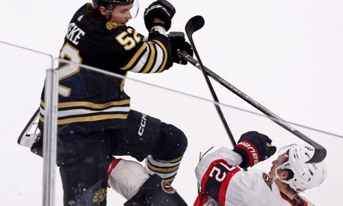 Bruins lose to Ottawa, will face Toronto in first round