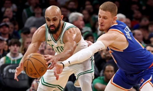 Celtics out-muscled in final regular-season test, fall 118-109 to Knicks