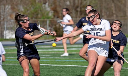 Notre Dame Academy finds another gear, routs Cohasset in lacrosse play