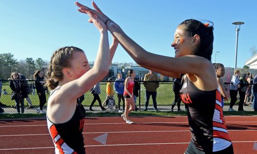 Division 6 track relays: Ipswich girls edge Case, Amesbury boys cruise to victory