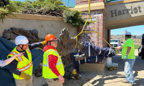 St. Paul: Thieves target bronze plaques on Summit Avenue, a sculpture from Harriet Island