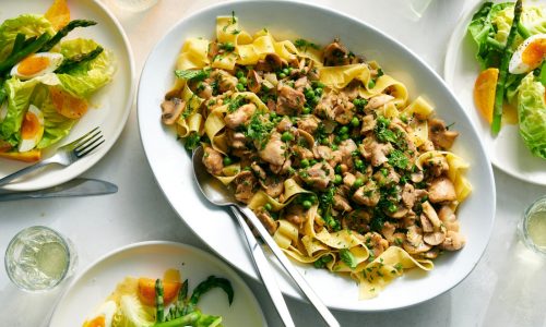 Spring fever menu: Herby chicken and noodles, asparagus salad and citrus ambrosia