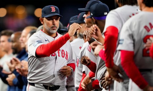 Red Sox manager Alex Cora jokes he’ll run Boston Marathon if he’s thrown out Sunday