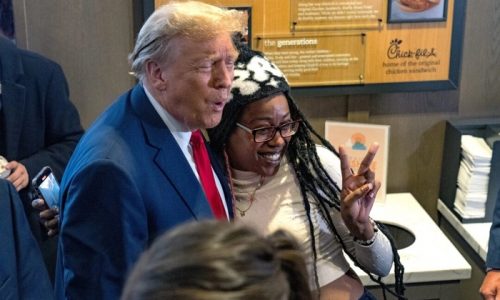 Woman Who Went Viral for Hugging Trump at Chick-fil-A Explains Why Black Voters Support Him