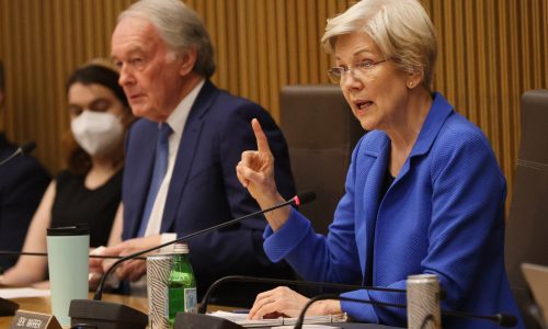 Ticker: Warren takes aim at ‘crypto financing’