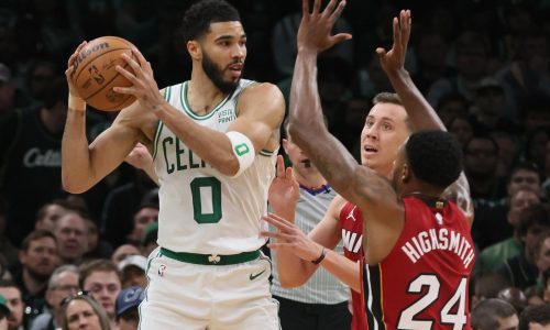 Jayson Tatum’s triple-double powers Celtics to Game 1 blowout of Heat