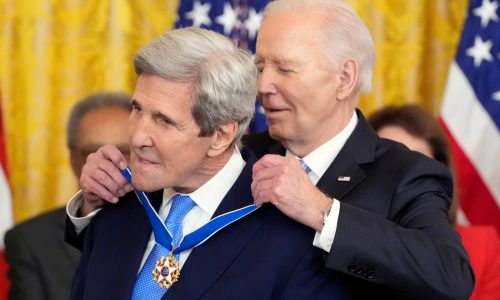 Kerry blasted for secrecy, and receives Presidential Medal of Freedom