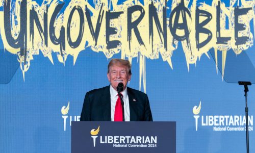 Trump taunts Libertarians after rough reception at party convention