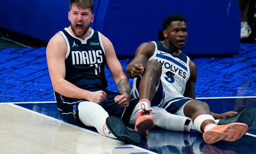 Doncic, Irving outplay Timberwolves late again as Minnesota goes down 3-0