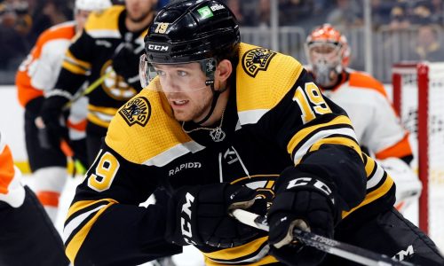 Bruins notebook: John Beecher can now laugh at on-ice scare