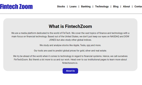 FinTechZoom Review: Insights Into The Financial Technology Company