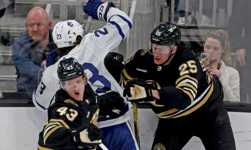 Bruins notebook: Brandon Carlo survives a scare