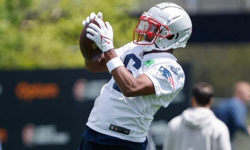 Patriots OTAs: Rookie WR Javon Baker impresses, Drake Maye sees more work