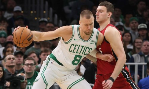 Celtics’ Kristaps Porzingis increases on-court work Monday before Game 4