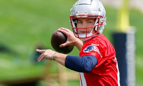 Jacoby Brissett shares early impression of Patriots rookie QB Drake Maye