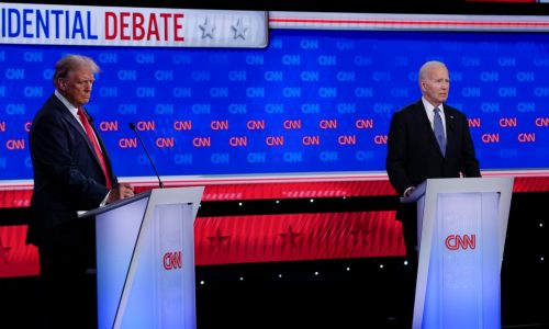 Biden stumbles badly as he slugs it out with Trump in historic debate