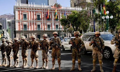 A coup attempt is feared in Bolivia as troops pour into the streets