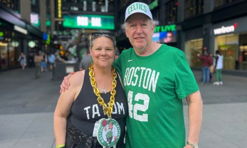 Celtics fans pack TD Garden for first-ever watch party, boo Mavericks’ Kyrie Irving