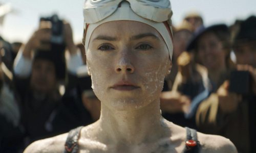 ‘Young Woman and the Sea’ review: Daisy Ridley navigates a shallow but rousing swimming pic