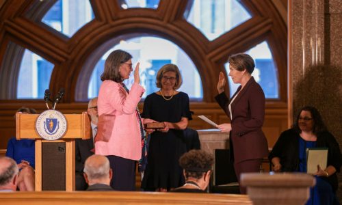 SJC Justice, Gov. Healey’s former partner, ceremonially sworn into office