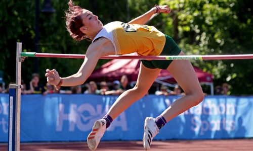 Meet of Champions: Westford Academy runners Bergeron, Hennessy all smiles after winning the mile