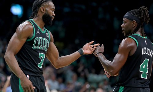 Celts guard Jrue Holiday gets right with Jayson Tatum, Jaylen Brown