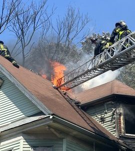 Crime briefs: Driver dies in fiery Boston crash; a firefighter was trapped on roof, sparking ‘mayday’