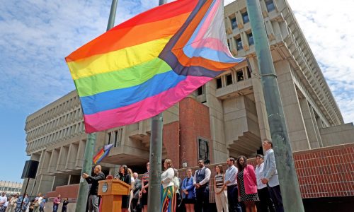 Boston raises LGBTQ+ flag, promotes Pride month event lineup