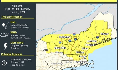 Parts of Massachusetts under a ‘Severe Thunderstorm Watch’ amid heat wave