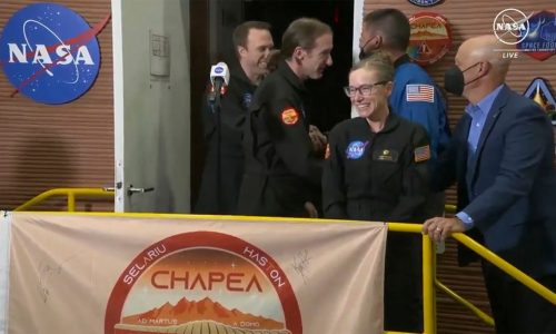 Crew of NASA’s earthbound simulated Mars habitat emerge after a year
