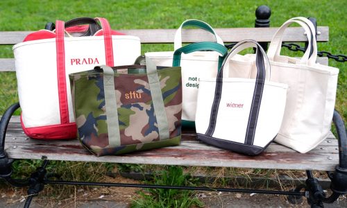 After 80 years, a trend: LL Bean staple now a must-have tote with cheeky monograms